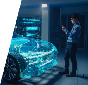 Manufacturing supply Chains. Digital-Car-Manufacturing